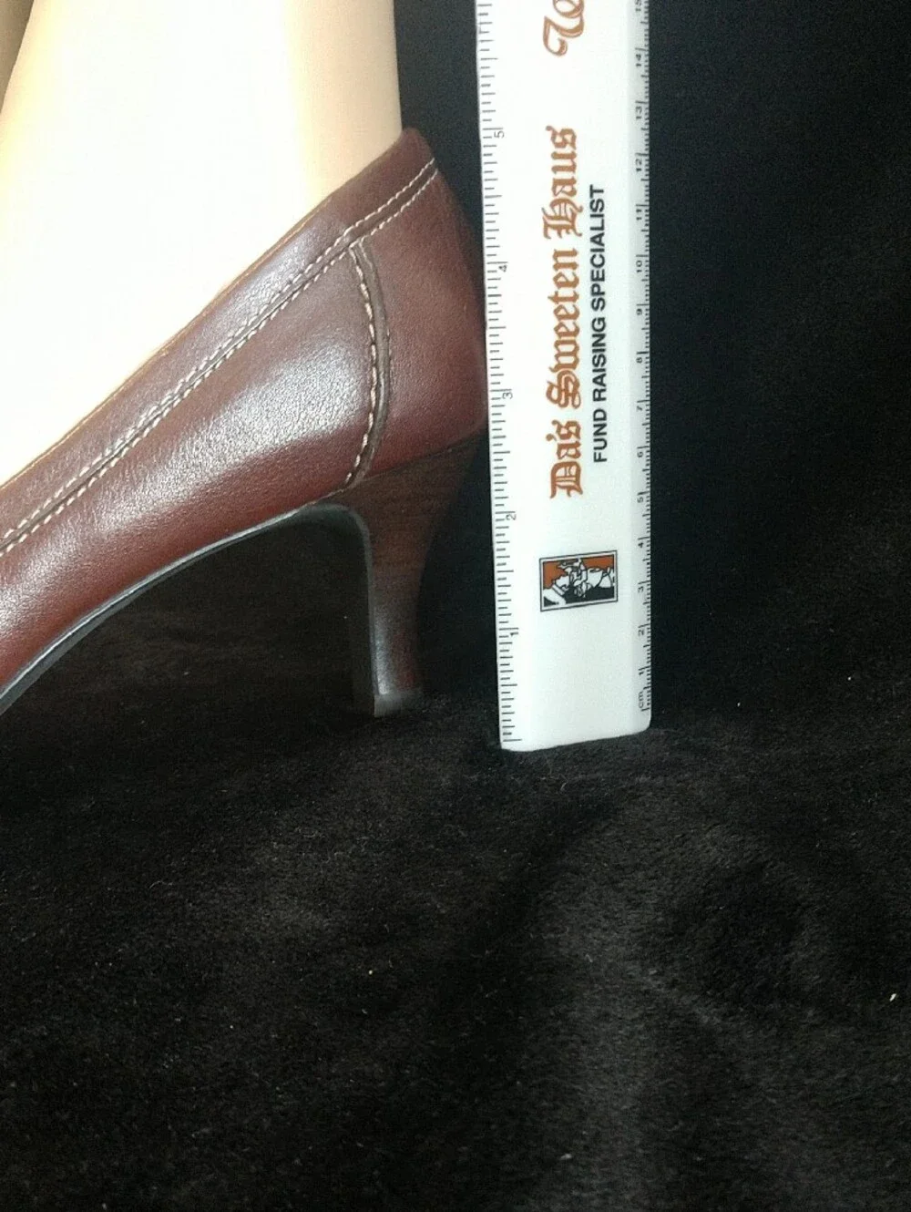 Women's Brown Leather Mid-Heel Loafers